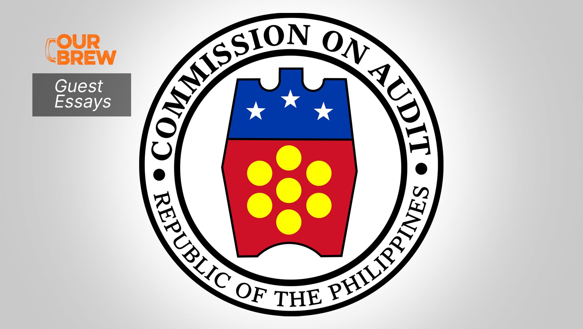 Dapat Pasalamatan ang COA