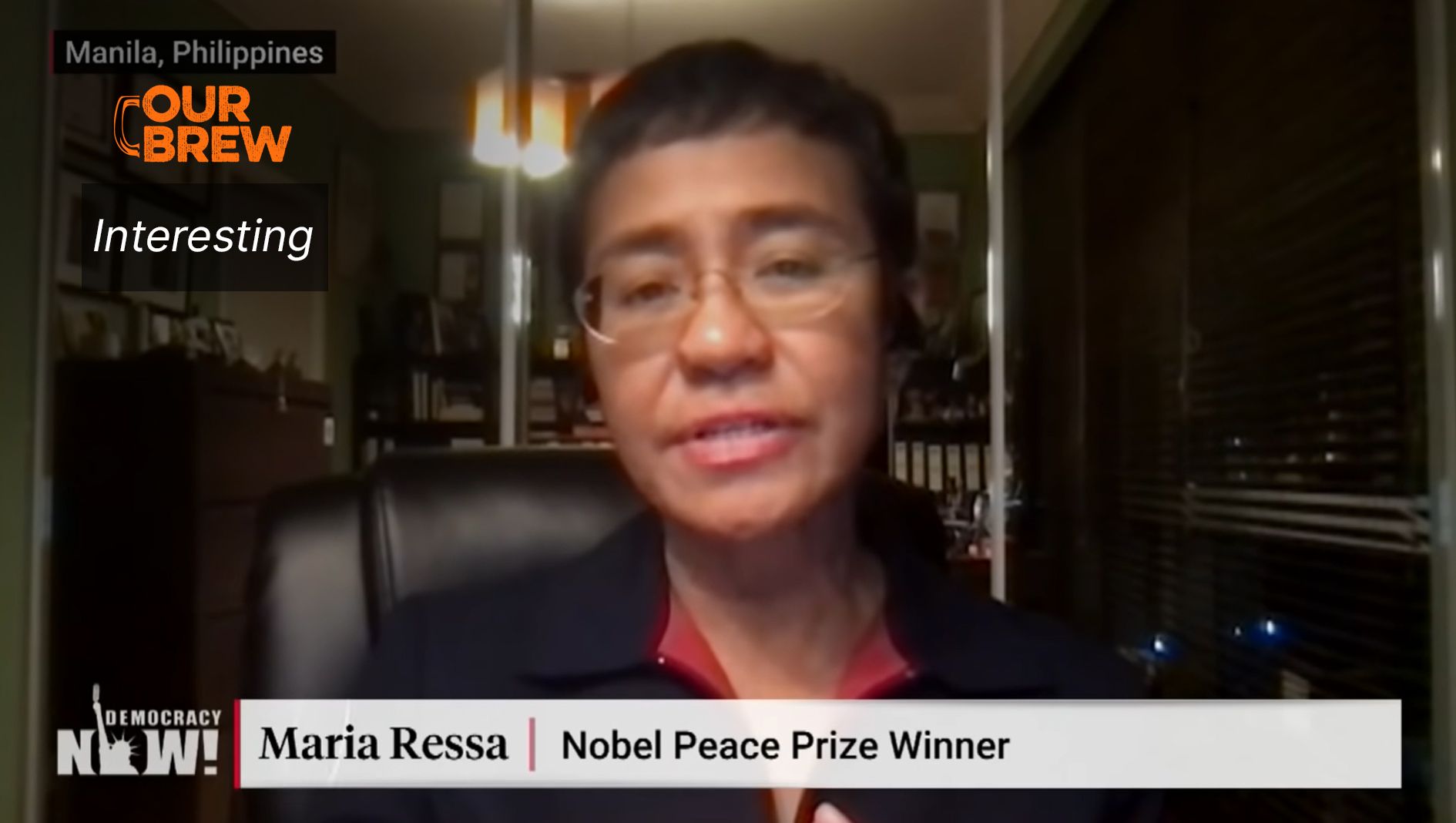 Video: Nobel Peace Laureate Maria Ressa on Marcos and Social Media